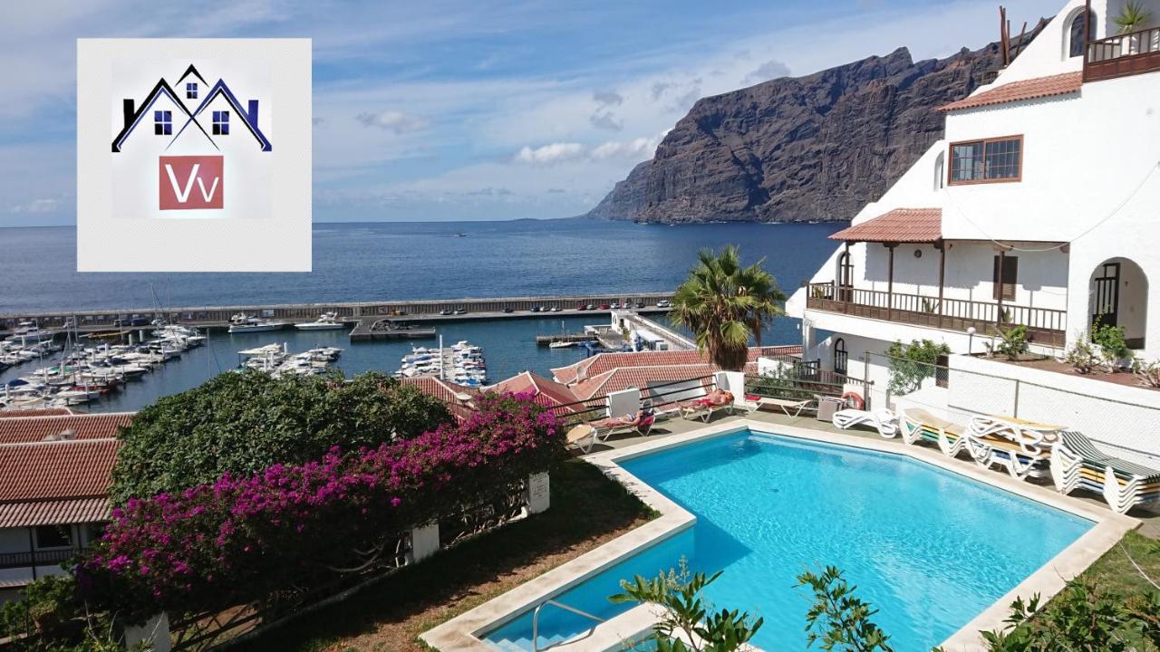 Apartment Mit Sonnenterrasse Und Panorama - Meerblick, 5 Min. Von Hafen + Strand Acantilado de los Gigantes Екстер'єр фото